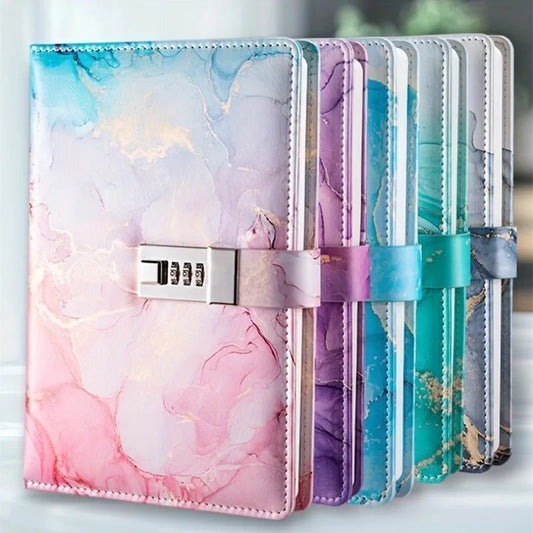 A5 Lockable Fashion Password Journal - Creative Student Notebook - ZOOMNSTORE