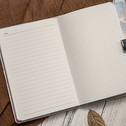 A5 Lockable Fashion Password Journal - Creative Student Notebook - ZOOMNSTORE