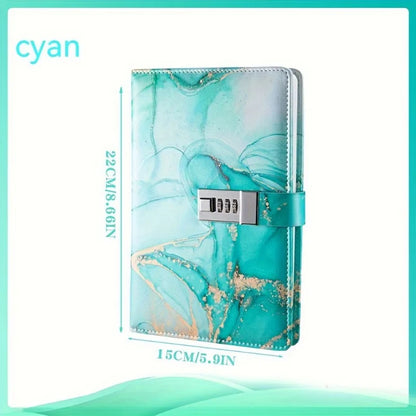 A5 Lockable Fashion Password Journal - Creative Student Notebook - ZOOMNSTORE