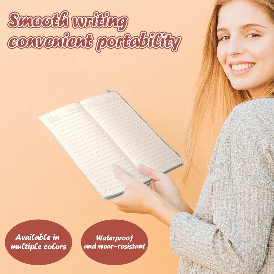 A5 PU Notebook – Business Notebook with 200 Pages, Memo Paper Included - ZOOMNSTORE