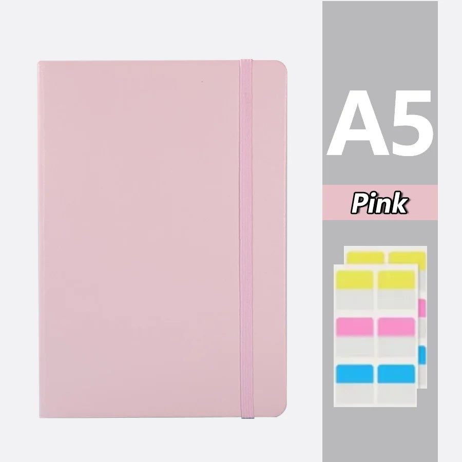 A5 PU Notebook – Business Notebook with 200 Pages, Memo Paper Included - ZOOMNSTORE