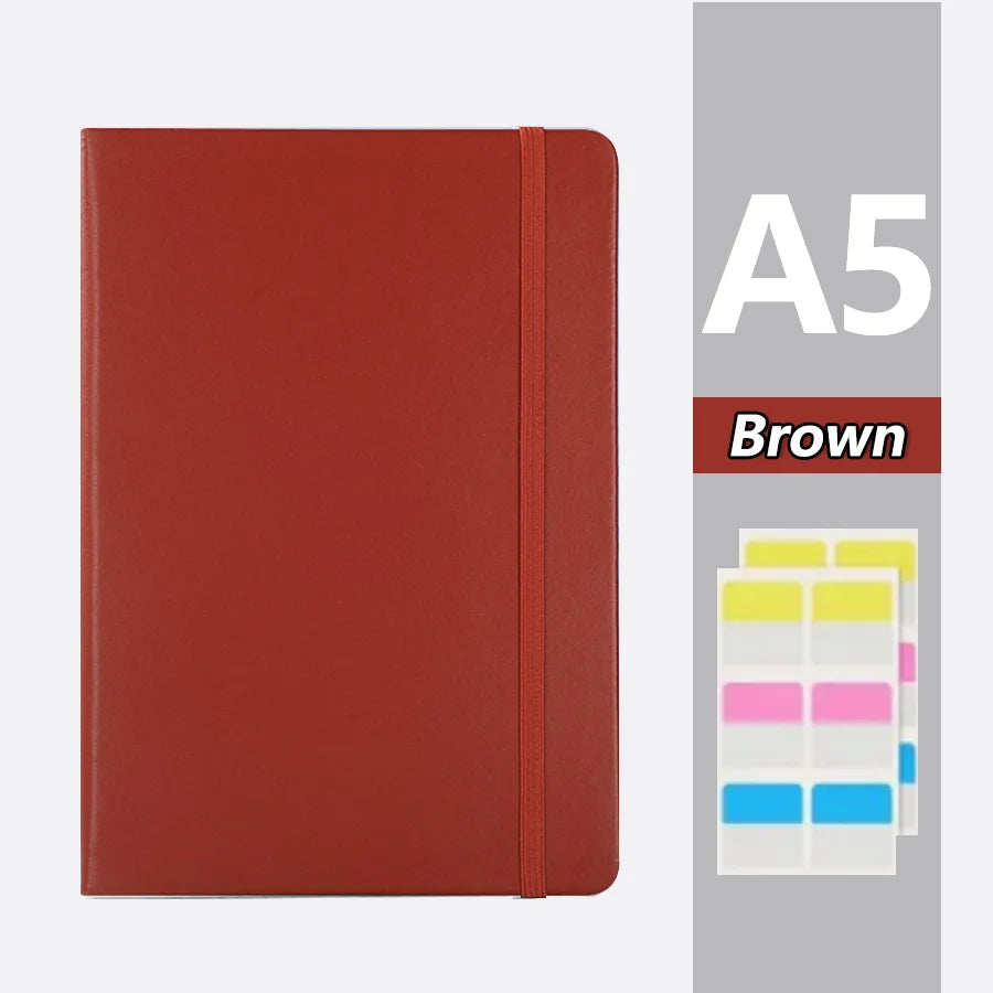 A5 PU Notebook – Business Notebook with 200 Pages, Memo Paper Included - ZOOMNSTORE