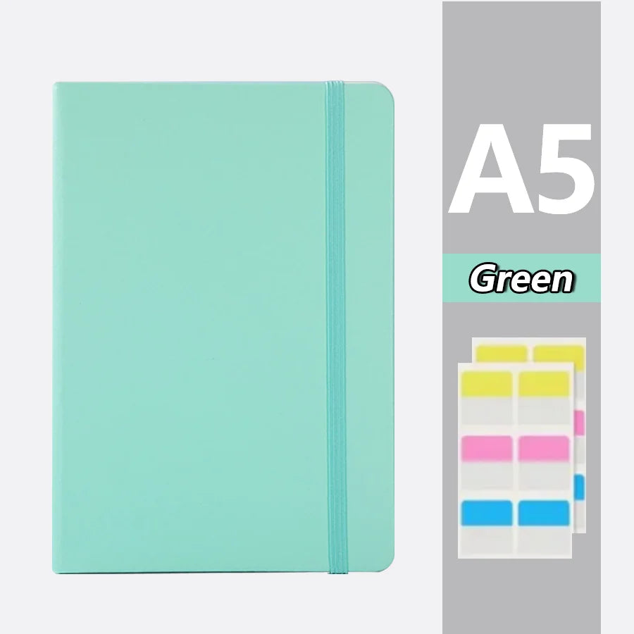 A5 PU Notebook – Business Notebook with 200 Pages, Memo Paper Included - ZOOMNSTORE