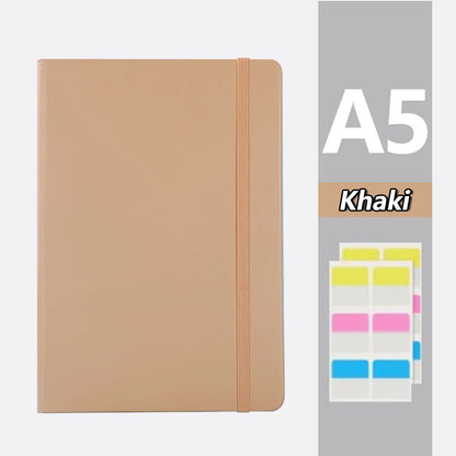 A5 PU Notebook – Business Notebook with 200 Pages, Memo Paper Included - ZOOMNSTORE