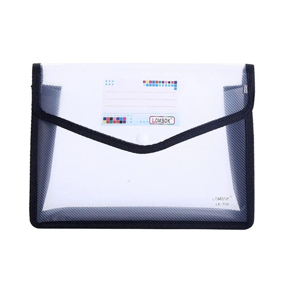 A5 Plastic File Folders - Large Capacity PVC Document Pouch for Office & School - ZOOMNSTORE