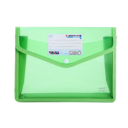 A5 Plastic File Folders - Large Capacity PVC Document Pouch for Office & School - ZOOMNSTORE