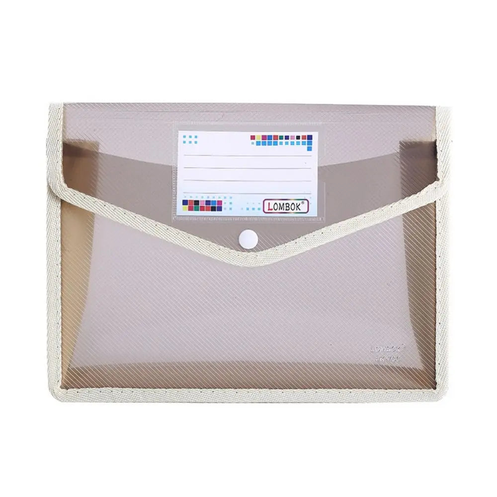 A5 Plastic File Folders - Large Capacity PVC Document Pouch for Office & School - ZOOMNSTORE