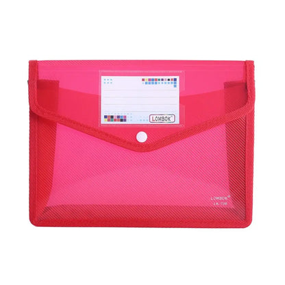 A5 Plastic File Folders - Large Capacity PVC Document Pouch for Office & School - ZOOMNSTORE