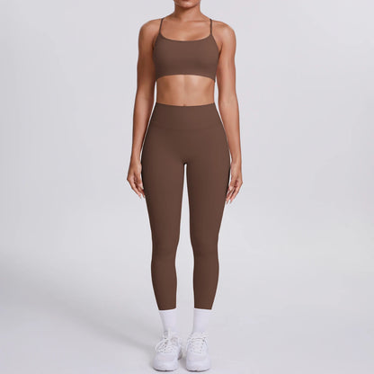 Women's Yoga Suit – Seamless Sports Bra & High Waist Leggings | Breathable Quick Dry Activewear