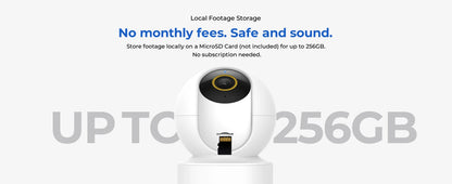 IMILAB WiFi 6 Indoor Baby Monitor Camera with AI Detection Night Vision 2-Way Audio 360° PTZ for Child Safety C21/C22