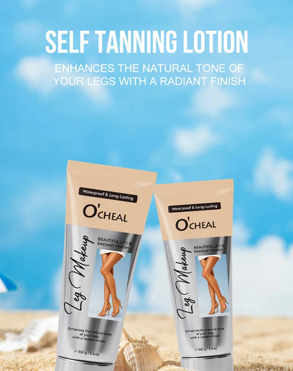 OCHEAL 100ml Beauty Leg Cream Makeup Body Coverage Long-lasting Waterproof Concealer Skin Tone Wheat Tan Brown Liquid Foundation