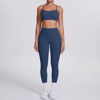 Women's Yoga Suit – Seamless Sports Bra & High Waist Leggings | Breathable Quick Dry Activewear