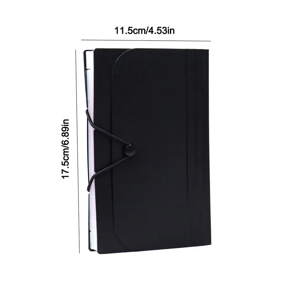 A6 File Folder - Expandable Multi Layer Organizer with Button Lock & Index Tabs - ZOOMNSTORE