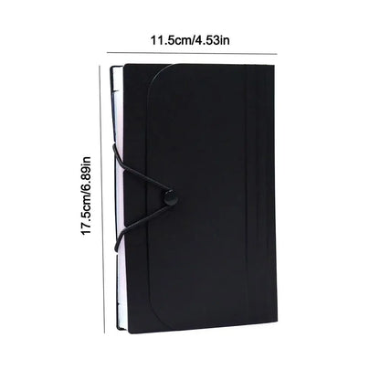 A6 File Folder - Expandable Multi Layer Organizer with Button Lock & Index Tabs - ZOOMNSTORE
