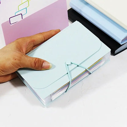 A6 File Folder - Expandable Multi Layer Organizer with Button Lock & Index Tabs - ZOOMNSTORE
