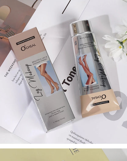 OCHEAL 100ml Beauty Leg Cream Makeup Body Coverage Long-lasting Waterproof Concealer Skin Tone Wheat Tan Brown Liquid Foundation