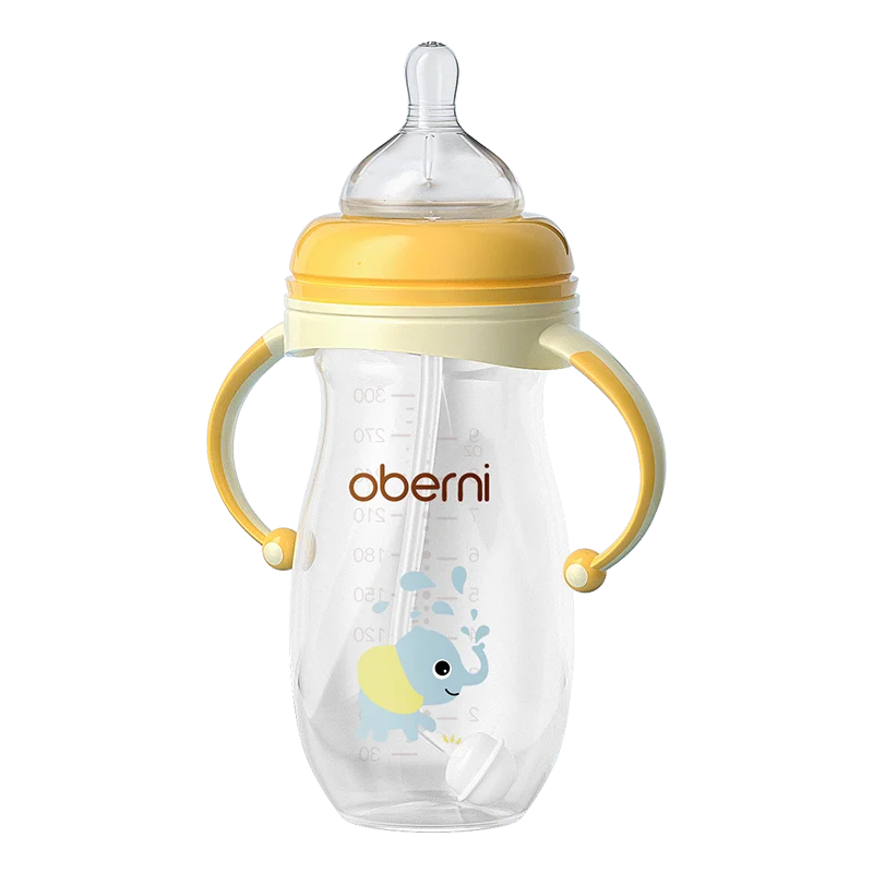 Oberni 150ml+180ml PPSU Imitated Breast Baby Milk Bottle set Anti bloating 0-6 Newborn Baby Bottle With Resistant to Falling