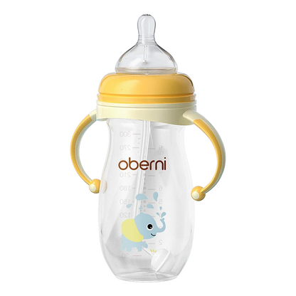 Oberni 150ml+180ml PPSU Imitated Breast Baby Milk Bottle set Anti bloating 0-6 Newborn Baby Bottle With Resistant to Falling