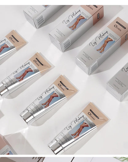 OCHEAL 100ml Beauty Leg Cream Makeup Body Coverage Long-lasting Waterproof Concealer Skin Tone Wheat Tan Brown Liquid Foundation