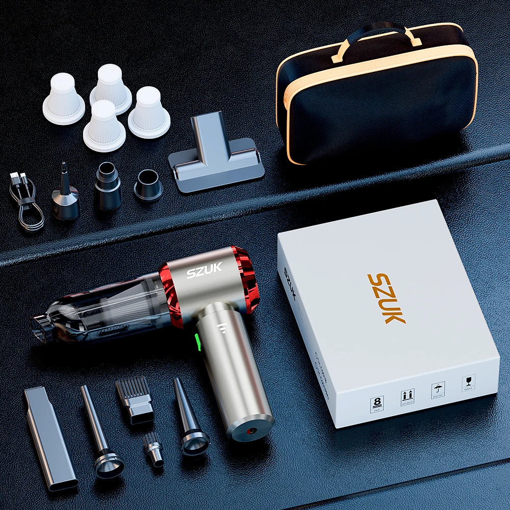 Wireless Car Vacuum Cleaner - Portable Handheld Mini Vacuum With Powerful Suction