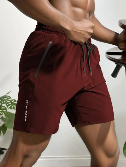 Men's Quick-Dry Shorts – Breathable Zipper Pocket Summer Sports Shorts for Outdoor Fitness