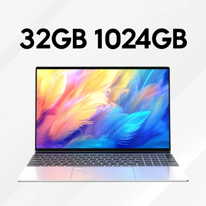 Ultra Slim Laptop 15.6 Inch i7 32GB RAM 2TB SSD Windows 11 Pro - Backlit Keyboard