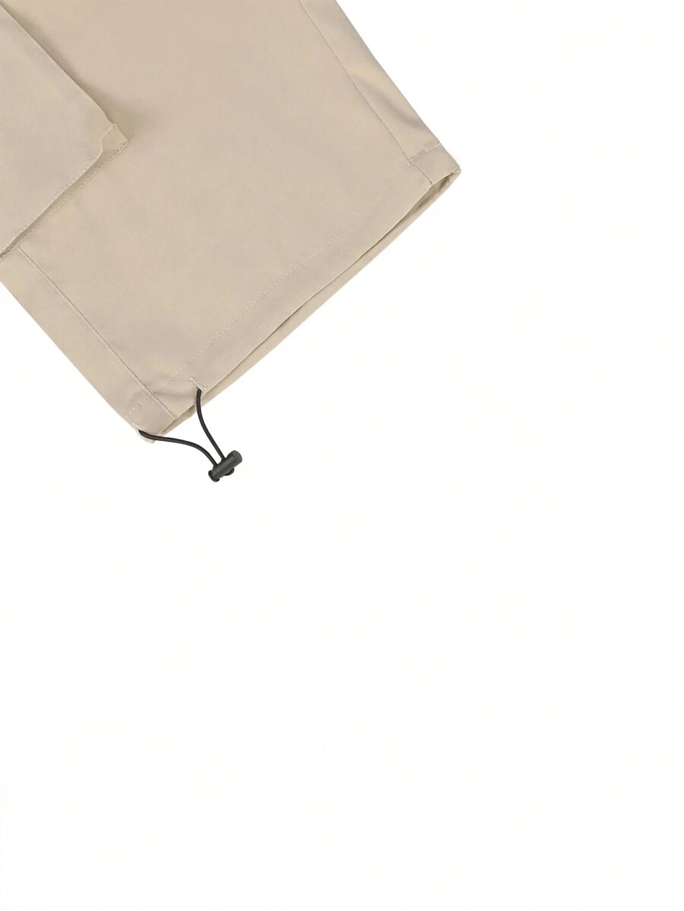 Men's 3/4-Length Cargo Shorts — Woven Twill Fabric, Multi-Pocket Casual Trousers. Non-Stretch Adult Apparel for Summer