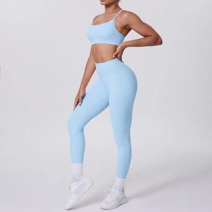 Women's Yoga Suit – Seamless Sports Bra & High Waist Leggings | Breathable Quick Dry Activewear