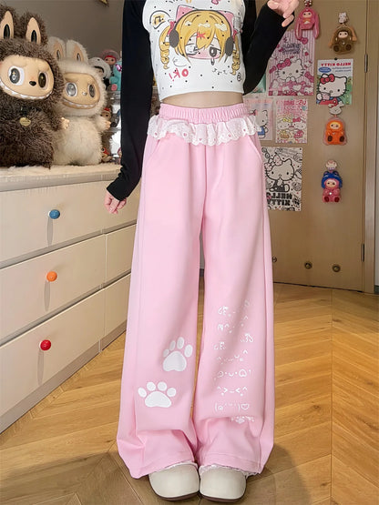 Black Cargo Plaid Pants Women Casual Punk Pants Gothic Pencil Harajuku Cool Trousers Fashion Hip Hop Loose Girl Pants Femme