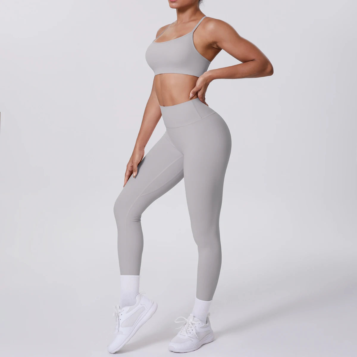 Women's Yoga Suit – Seamless Sports Bra & High Waist Leggings | Breathable Quick Dry Activewear