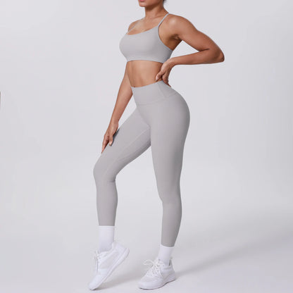 Women's Yoga Suit – Seamless Sports Bra & High Waist Leggings | Breathable Quick Dry Activewear