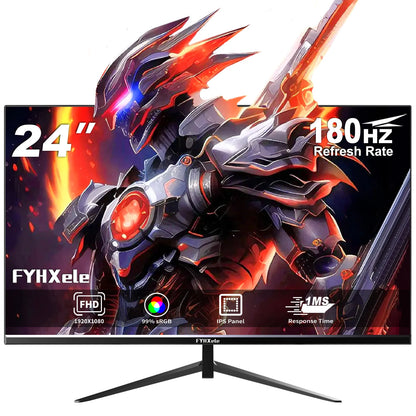 24 Inch Gaming Monitor - 1080P IPS Panel, 180Hz Refresh Rate, HDR Display, Eye Care Technology