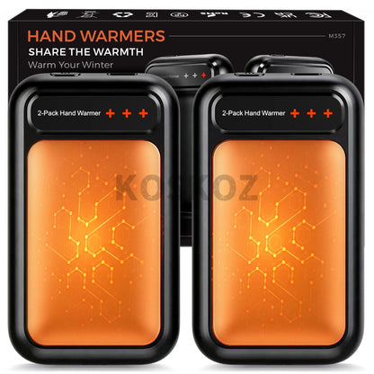 Rechargeable Hand Warmers, 2-Pack, Pocket-Size Design That Fits Gloves, Artists in Bloom Design, Gifts for Women Men