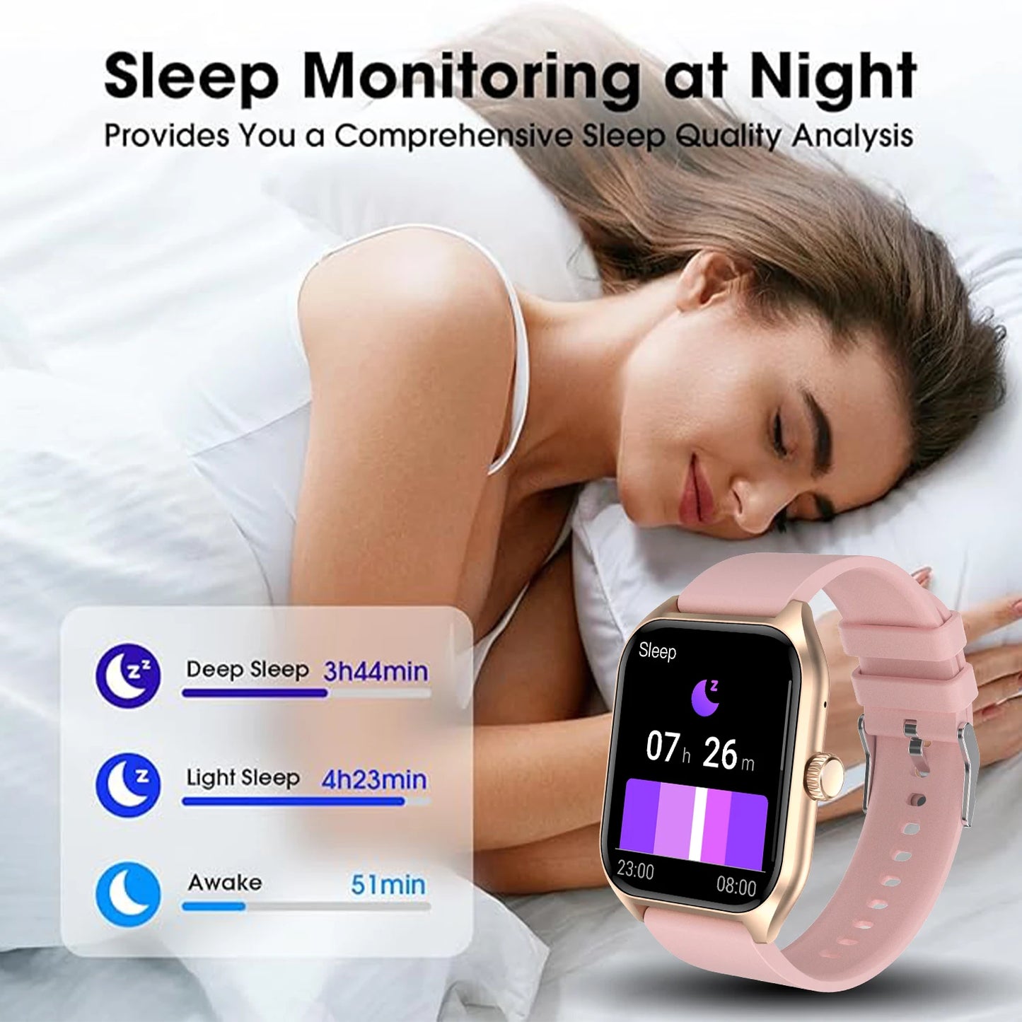AI Voice Assistant Watch - Smart Fitness Tracker with Heart Rate Monitor & 100 Sports Modes - ZOOMNSTORE