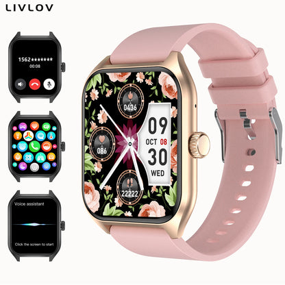 AI Voice Assistant Watch - Smart Fitness Tracker with Heart Rate Monitor & 100 Sports Modes - ZOOMNSTORE