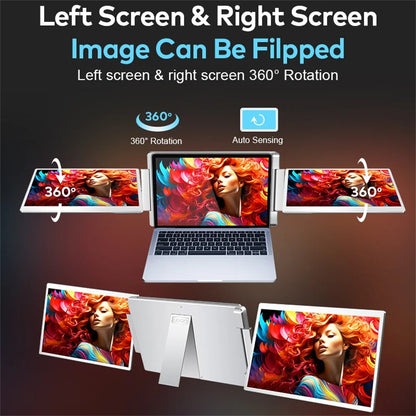 Portable Gaming Monitor - 16 Inch IPS Panel LCD Display With Swivel Bracket