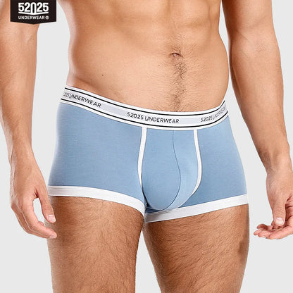 52025 Men's Cotton Modal Boxers (3-Pack) – Silky-Soft Fabric, Anatomical Contoured Pouch and Comfortable Everyday Fit