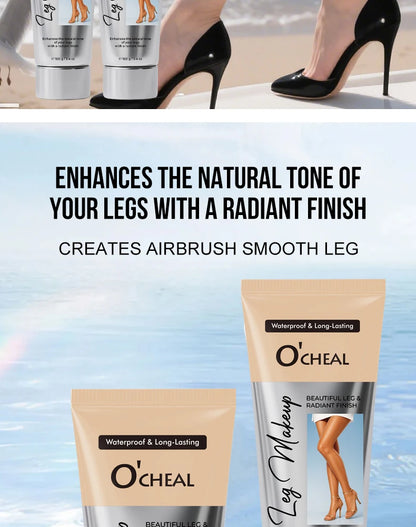 OCHEAL 100ml Beauty Leg Cream Makeup Body Coverage Long-lasting Waterproof Concealer Skin Tone Wheat Tan Brown Liquid Foundation