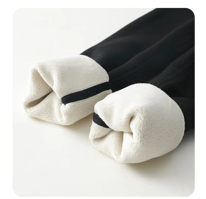 High Waist Leggings - Seamless Fleece Velvet Women's Fitness Pants, Warm & Slim