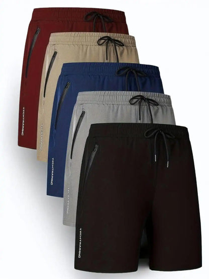 Men's Quick-Dry Shorts – Breathable Zipper Pocket Summer Sports Shorts for Outdoor Fitness
