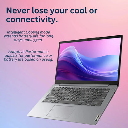 Lenovo Business Laptop - 14 Inch HD Display, Intel Celeron, 4GB RAM, 384GB Storage