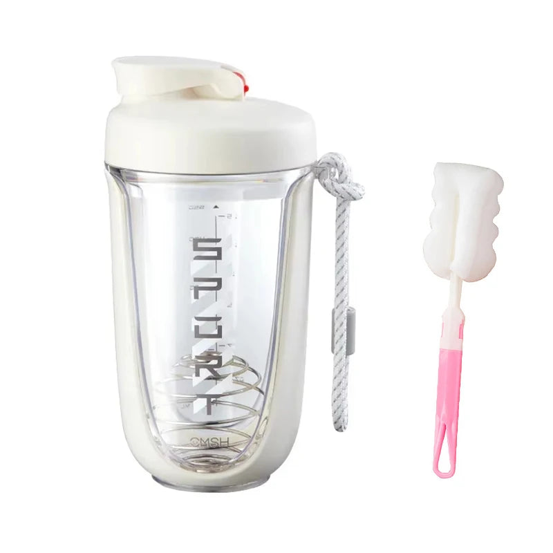 Protein Shaker Bottle Dual Mixing Technology with Shaker Balls for Protein Mixes Fitness Workout Sports Shaker Cups