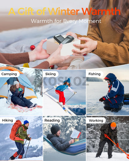 Rechargeable Hand Warmers, 2-Pack, Pocket-Size Design That Fits Gloves, Artists in Bloom Design, Gifts for Women Men
