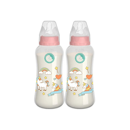 MAMIJOY 2PCS 150/240ML Baby Bottle Milk Bottle Anti-drop Heat-resistant Newborn Bottle Newborn Feeding Supplies BPAFREE BB01/02