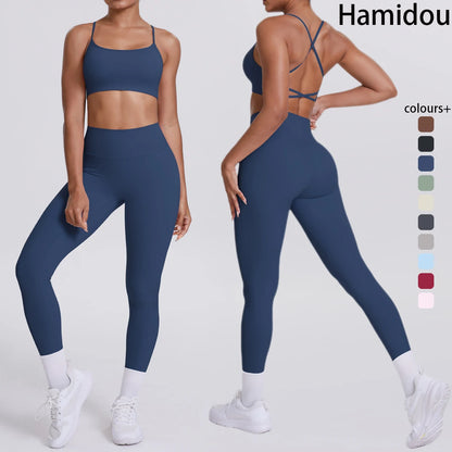 Women's Yoga Suit – Seamless Sports Bra & High Waist Leggings | Breathable Quick Dry Activewear
