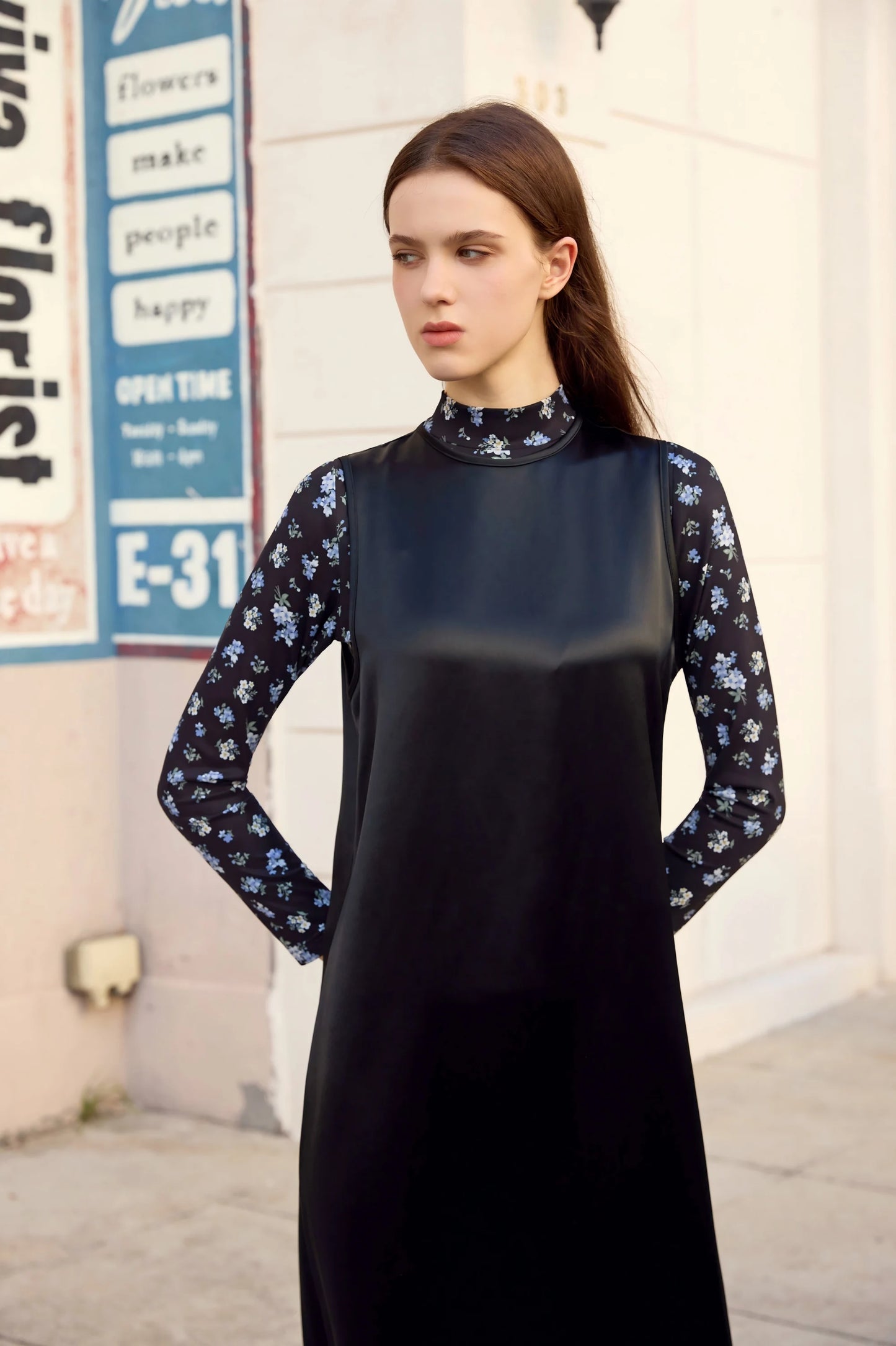 Womens Autumn Winter Maxi Dress  Mesh Modal Shirt Set - High Quality Acetate Fabric - ZOOMNSTORE