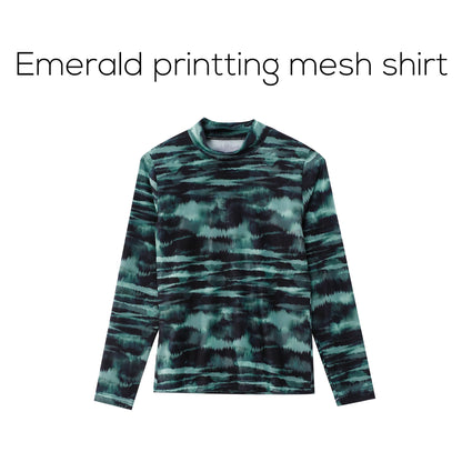 Womens Autumn Winter Maxi Dress  Mesh Modal Shirt Set - High Quality Acetate Fabric - ZOOMNSTORE