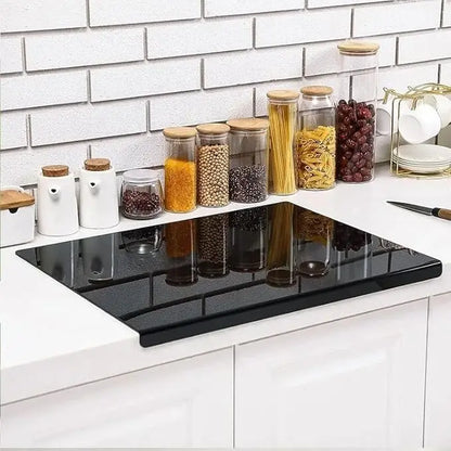 Acrylic Cutting Board with Lip - Clear Kitchen Countertop for Meat Bread  Fruit - ZOOMNSTORE