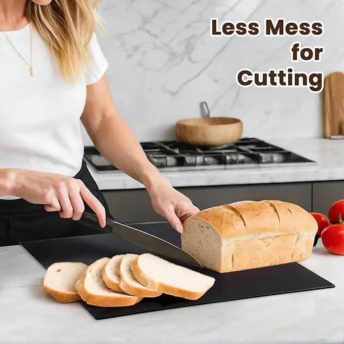 Acrylic Cutting Board with Lip - Clear Kitchen Countertop for Meat Bread  Fruit - ZOOMNSTORE