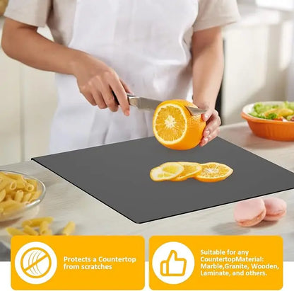 Acrylic Cutting Board with Lip - Clear Kitchen Countertop for Meat Bread  Fruit - ZOOMNSTORE